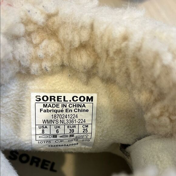 Sorel Cozy Brown and Gray Women's Winter Wedge Boots - Picture 2 of 6